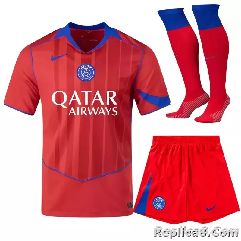 25-26 PSG Third Away Soccer Full Kit Jersey+Shorts+Socks