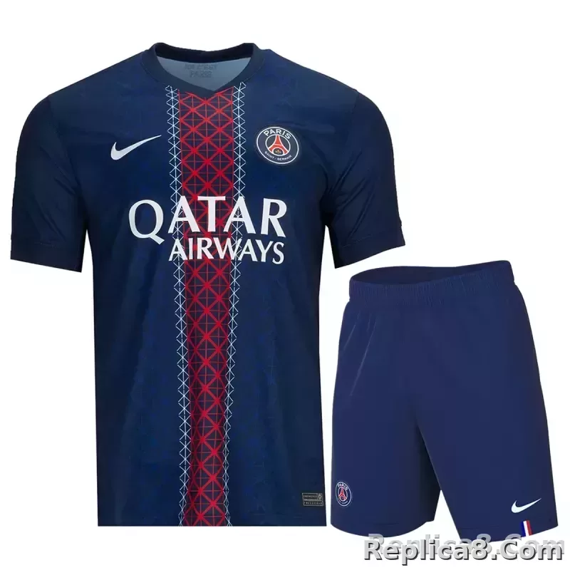 25-26 PSG Home Soccer Kit Jersey+Shorts