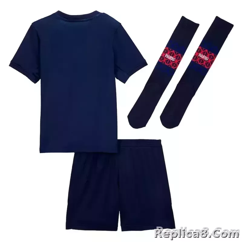 25-26 PSG Home Soccer Kids Full Kit Jersey+Shorts+Socks - detail