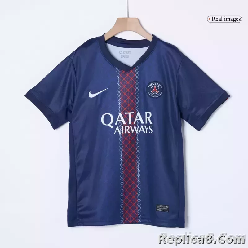 25-26 PSG Home Soccer Kids Full Kit Jersey+Shorts+Socks - detail