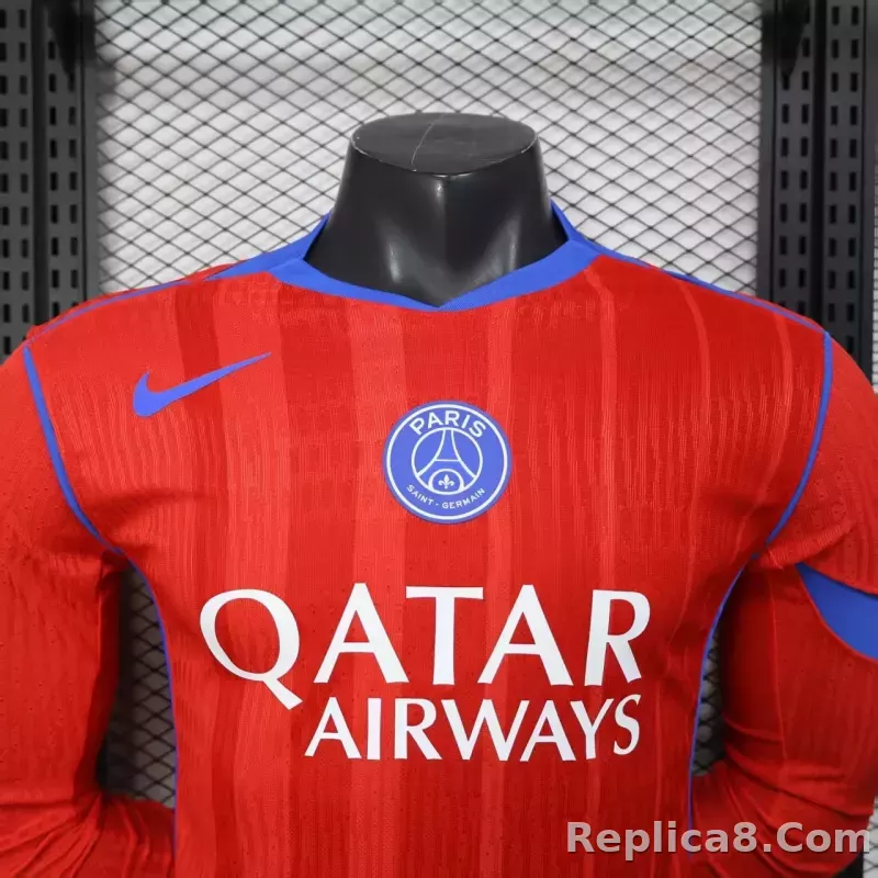 25-26 Paris Saint-Germain Third Away Soccer Jersey Player Version Long Sleeve - detail