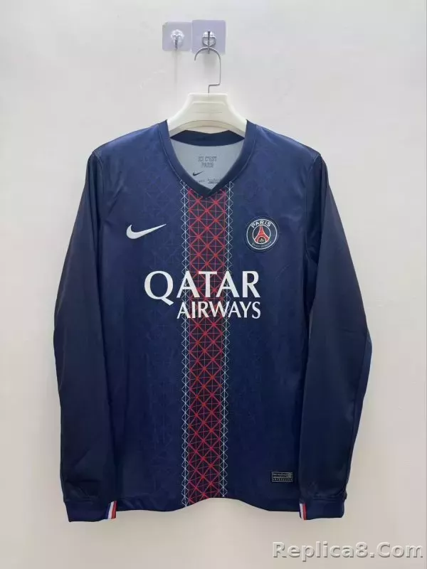 25-26 Paris Saint-Germain Home Soccer Jersey Long Sleeve