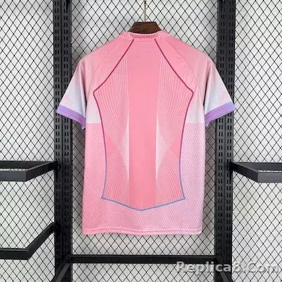 25-26 Paris Saint-Germain Pink Soccer Jersey Special - detail