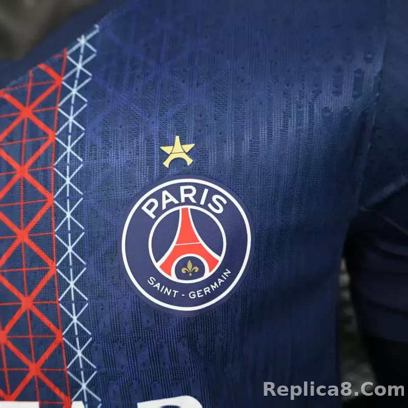 25-26 Paris Saint-Germain Home Soccer Jersey with Star - detail