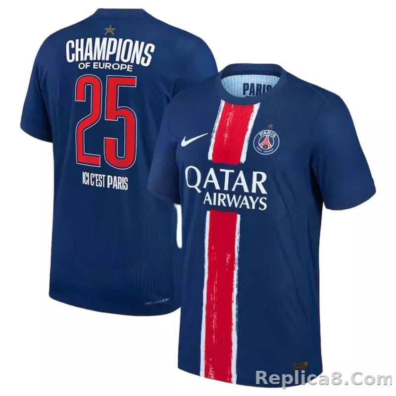 [CHAMPIONS OF EUROPE #25] PSG Home Special Jersey 2024/25 Player Version