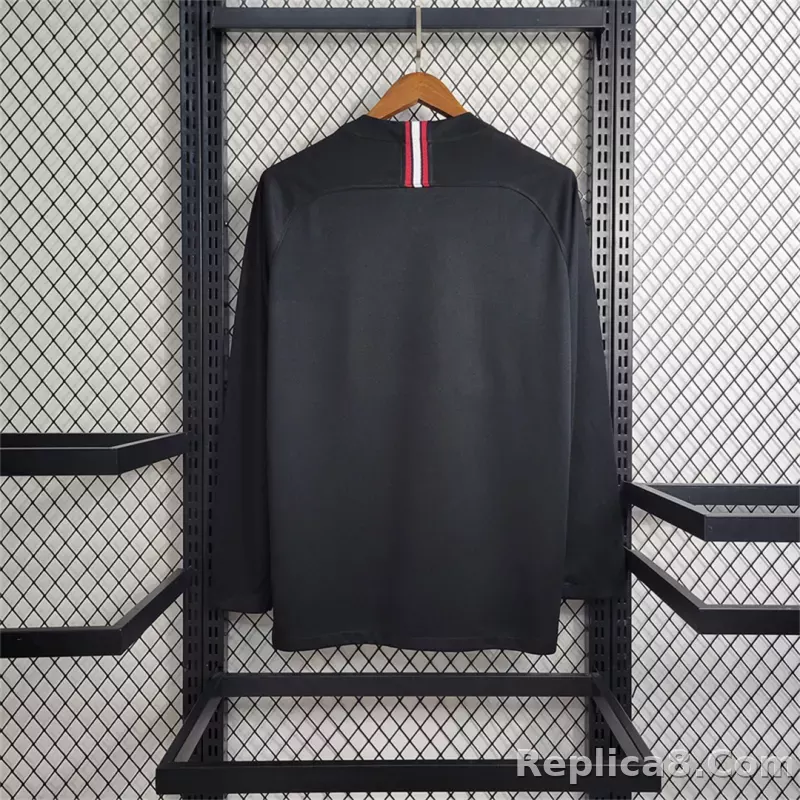 18-19 Paris Saint-Germain Black Champions League Long sleeve - detail