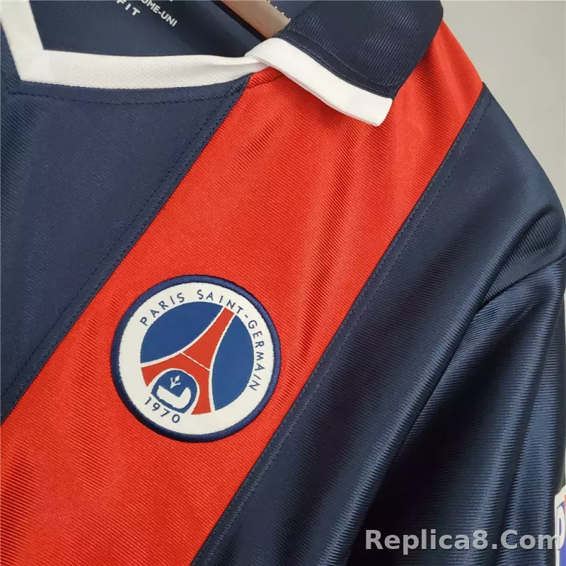 01-02 Paris Saint-Germain Home Retro Jersey - detail