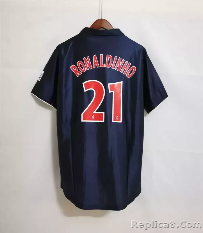 01-02 Paris Saint-Germain Home Retro Jersey - detail