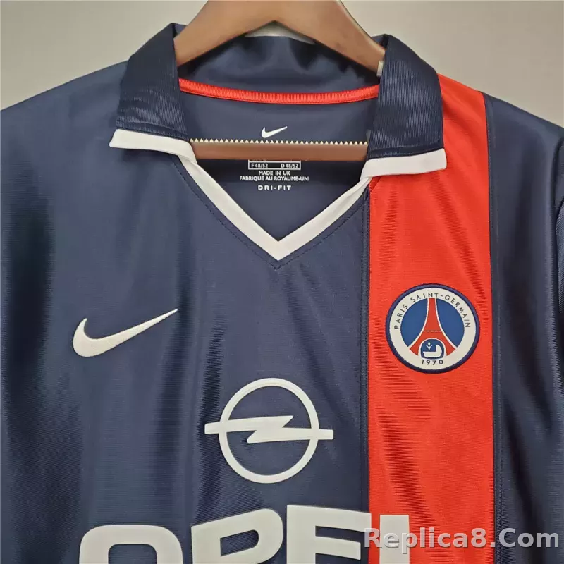 01-02 Paris Saint-Germain Home Retro Jersey - detail