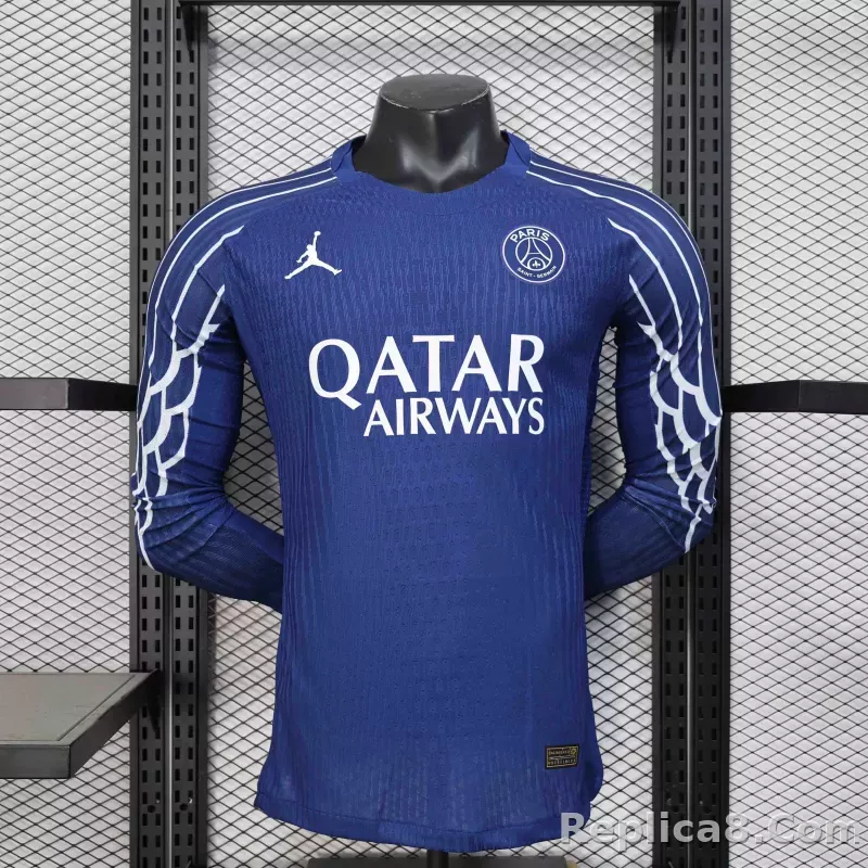 24-25 Paris Saint-Germain Fourth Away Soccer Jersey Player Version Long Sleeve
