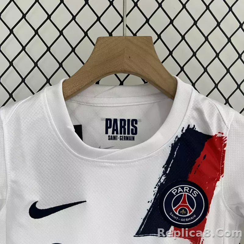 24-25 Paris Saint-Germain Away Soccer Kids Kit Jersey+Shorts - detail