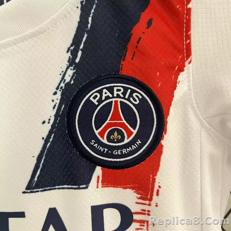 24-25 Paris Saint-Germain Away Soccer Kids Kit Jersey+Shorts - detail