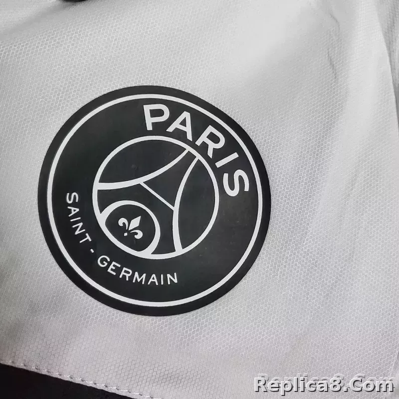 Psg Paris Saint-Germain Windbreaker Classic Style Black-White - detail