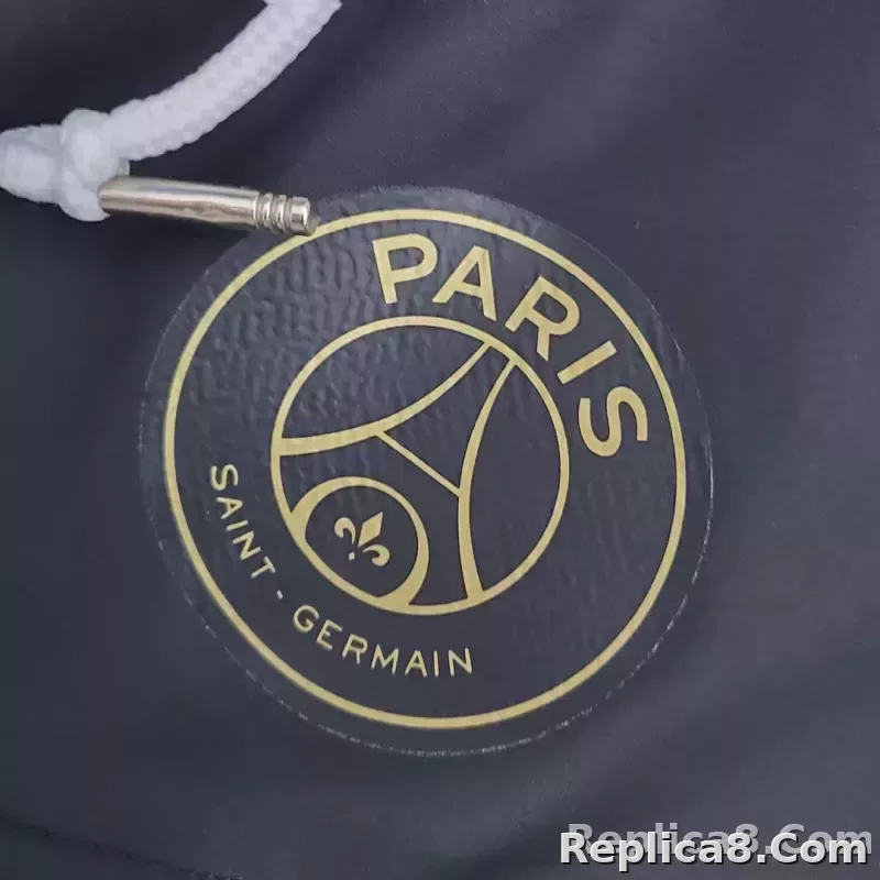 2021/2022 Psg Paris Saint-Germain Windbreaker Black - detail