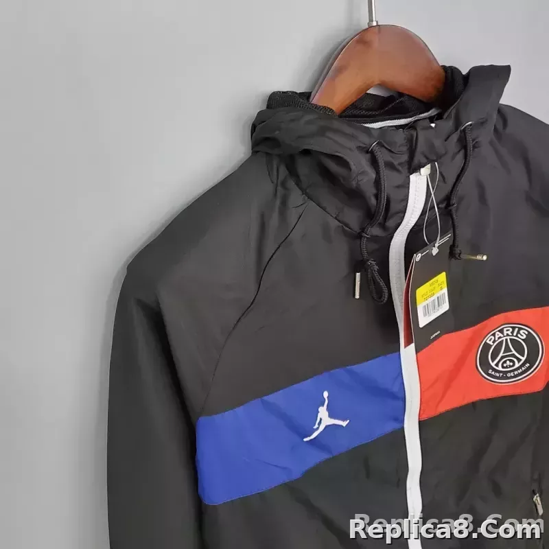 2021 Windbreaker Psg Paris Saint-Germain Black - detail