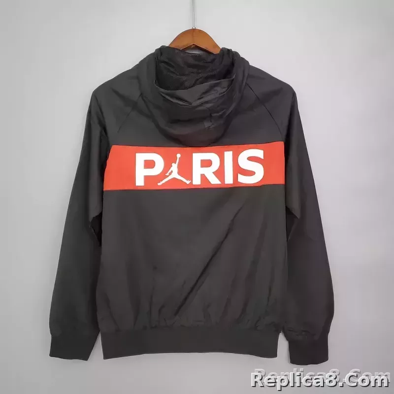 2021 Windbreaker Psg Paris Saint-Germain Black - detail