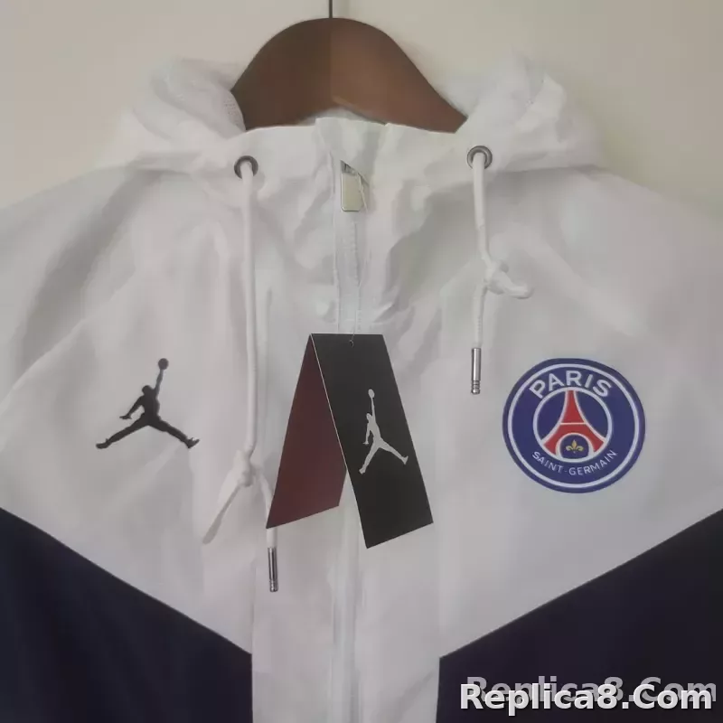 2022/2023 PSG Windbreaker White - detail