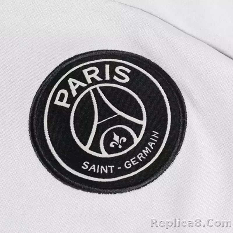 Kids PSG Zipper Sweatshirt Kit(Top+Pants) 2023/24 - detail