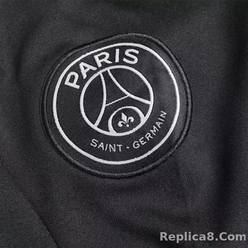 Kids PSG Zipper Sweatshirt Kit(Top+Pants) 2023/24 - detail