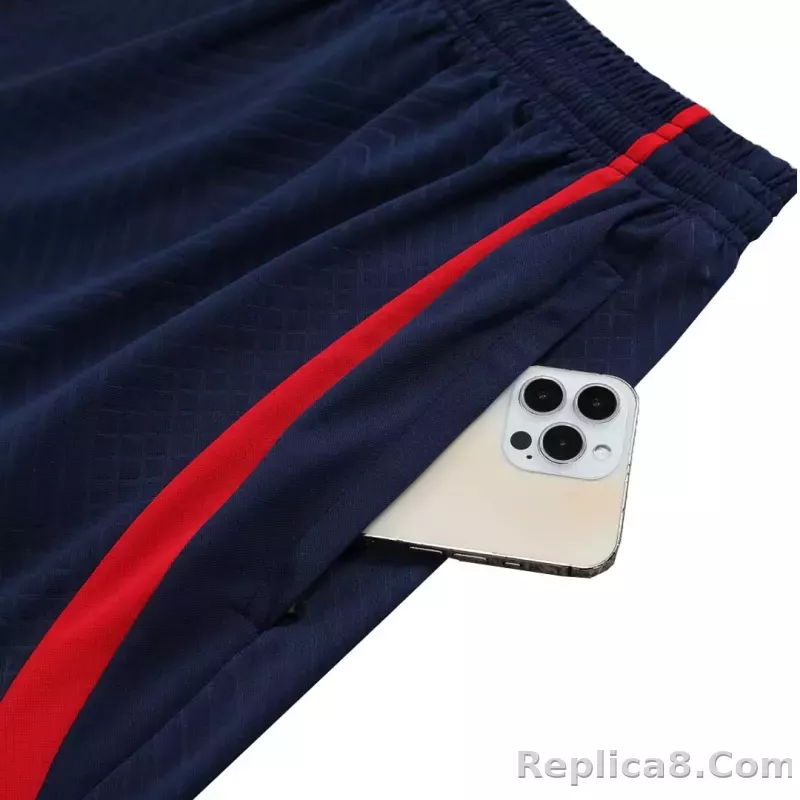 PSG Sleeveless Training Kit (Top+Shorts) White 2023/24 - detail