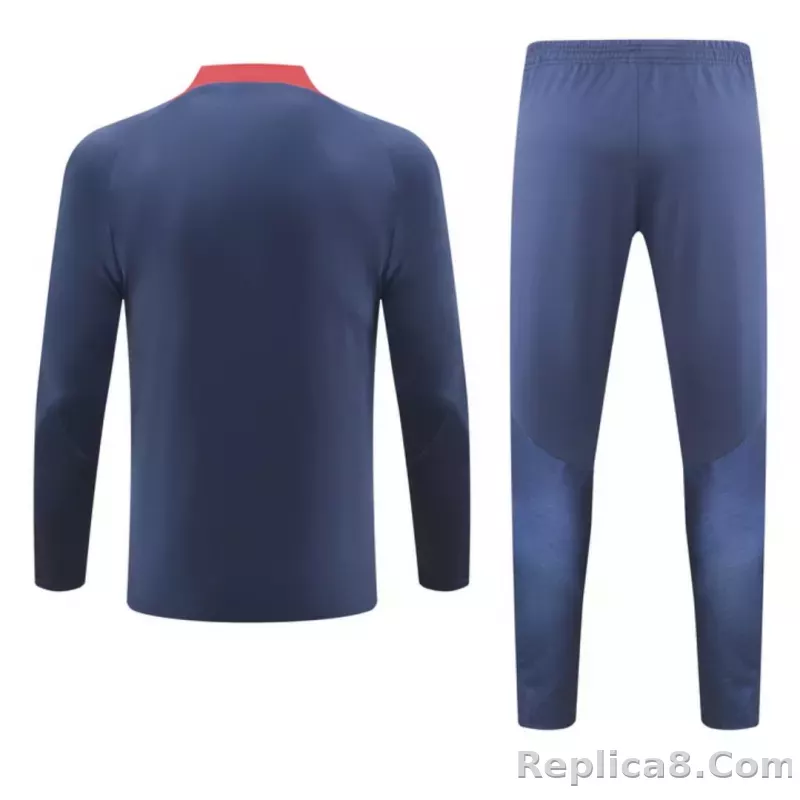 PSG Zipper Sweatshirt Kit(Top+Pants) Navy 2023/24 - detail