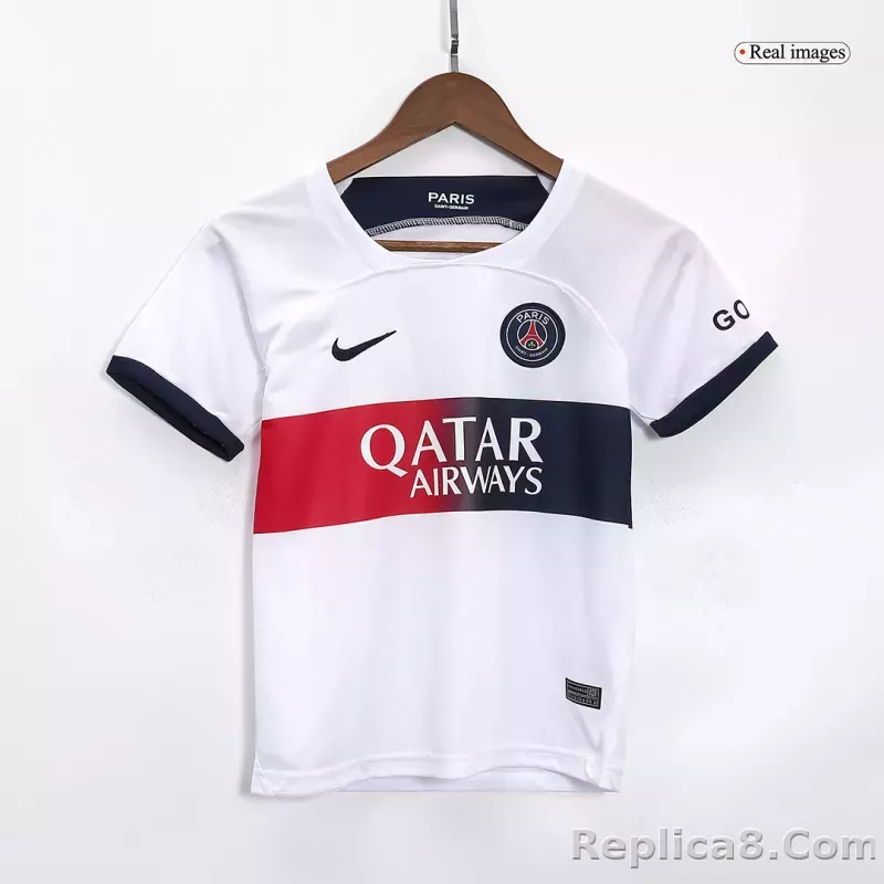 23-24 Paris Saint-Germain Away Kids Kit(Jersey+Shorts) - detail