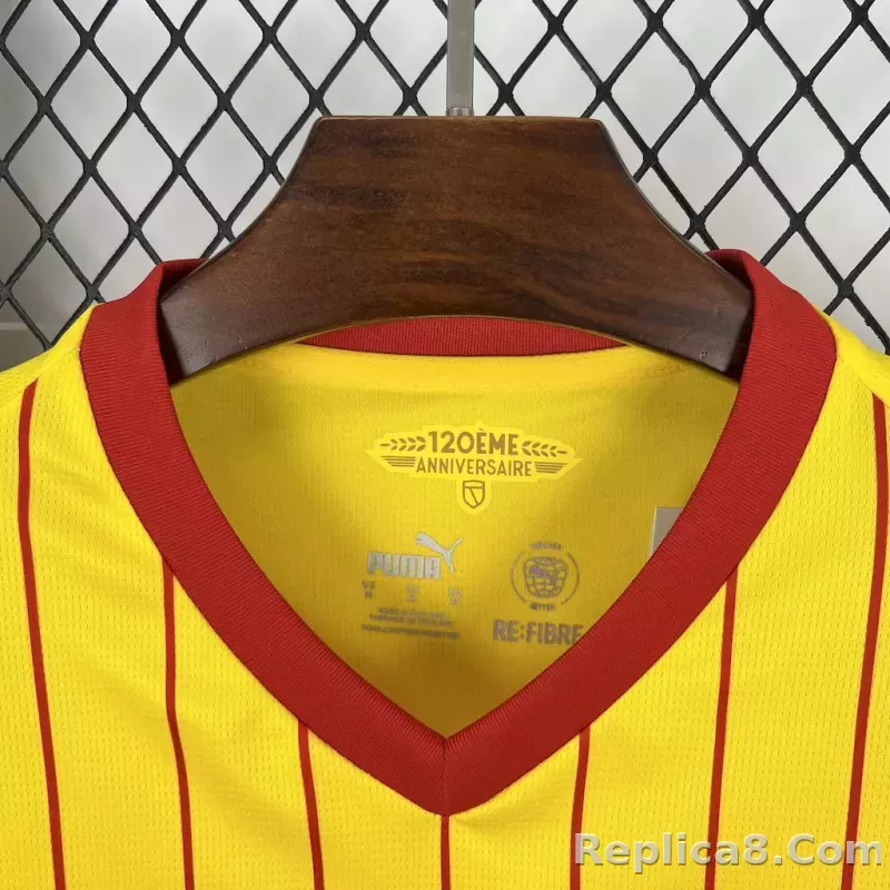 25-26  RC Lens Home Soccer Jersey - detail
