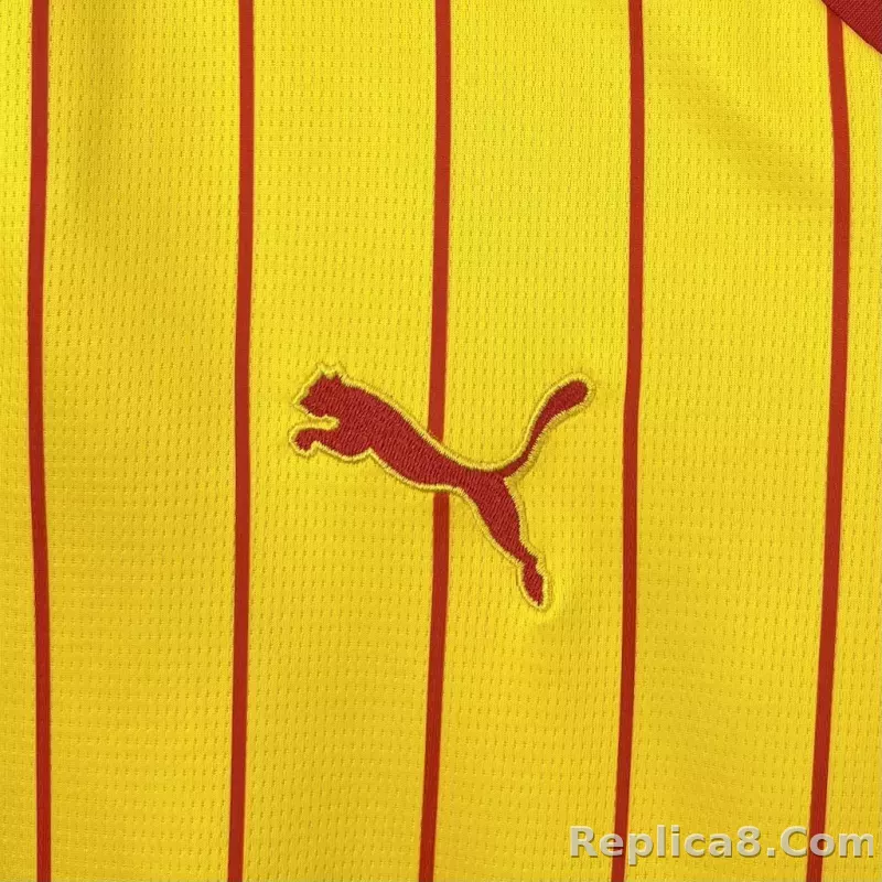 25-26  RC Lens Home Soccer Jersey - detail