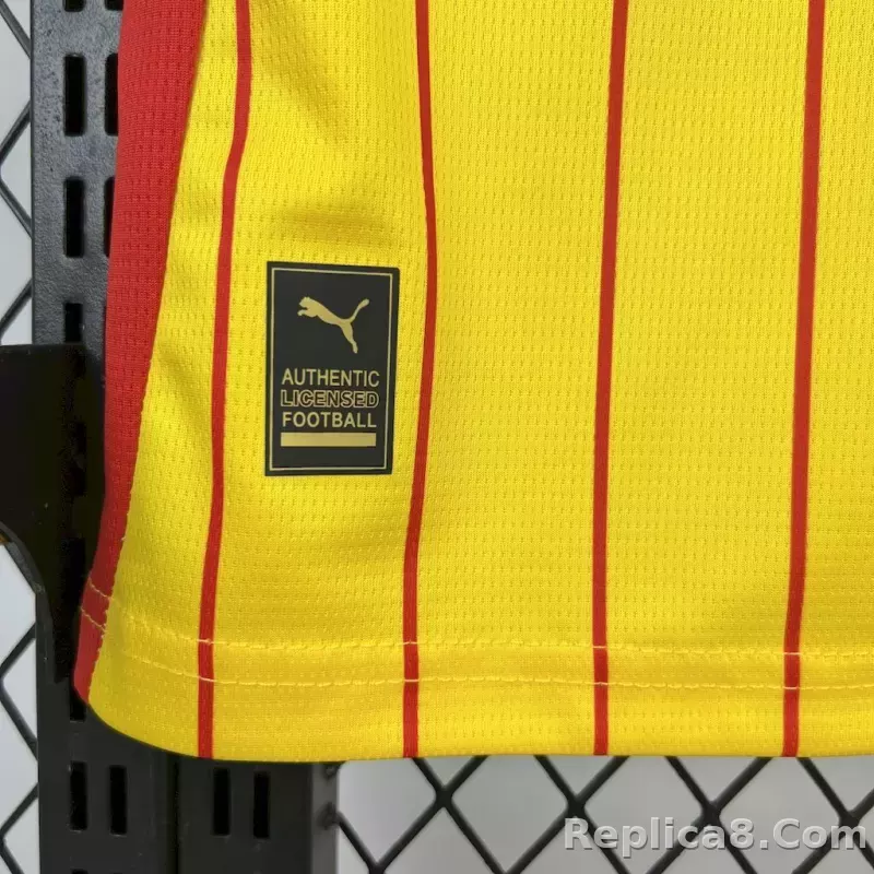 25-26  RC Lens Home Soccer Jersey - detail