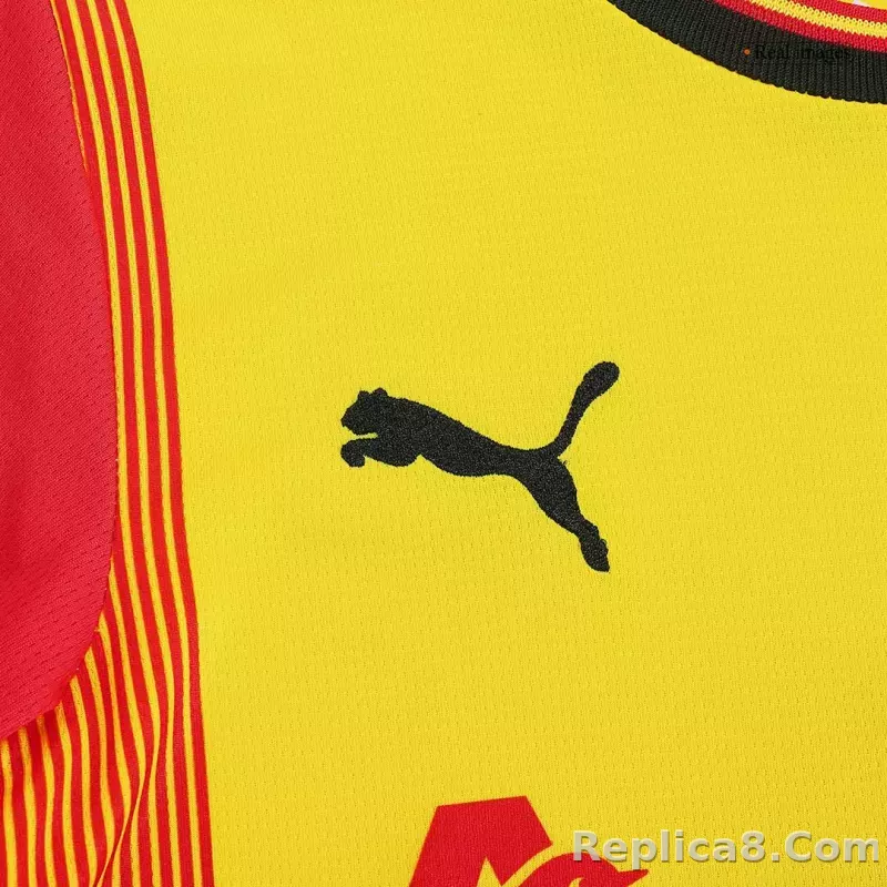23-24  RC Lens Home Kids Kit Jersey+Shorts - detail