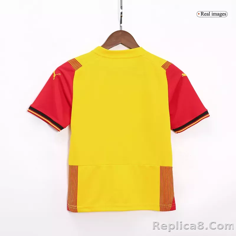 23-24  RC Lens Home Kids Kit Jersey+Shorts - detail