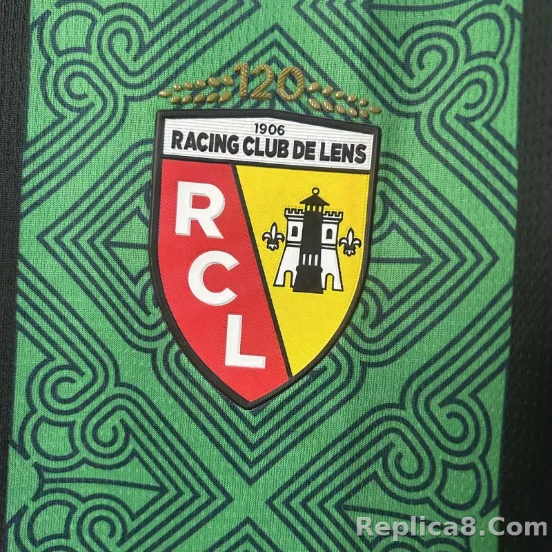 25-26 RC Lens Away Soccer Jersey - detail