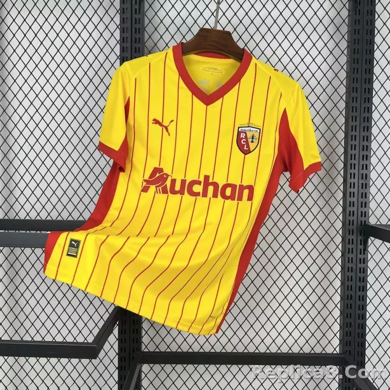 25-26 RC Lens Home Soccer Jersey