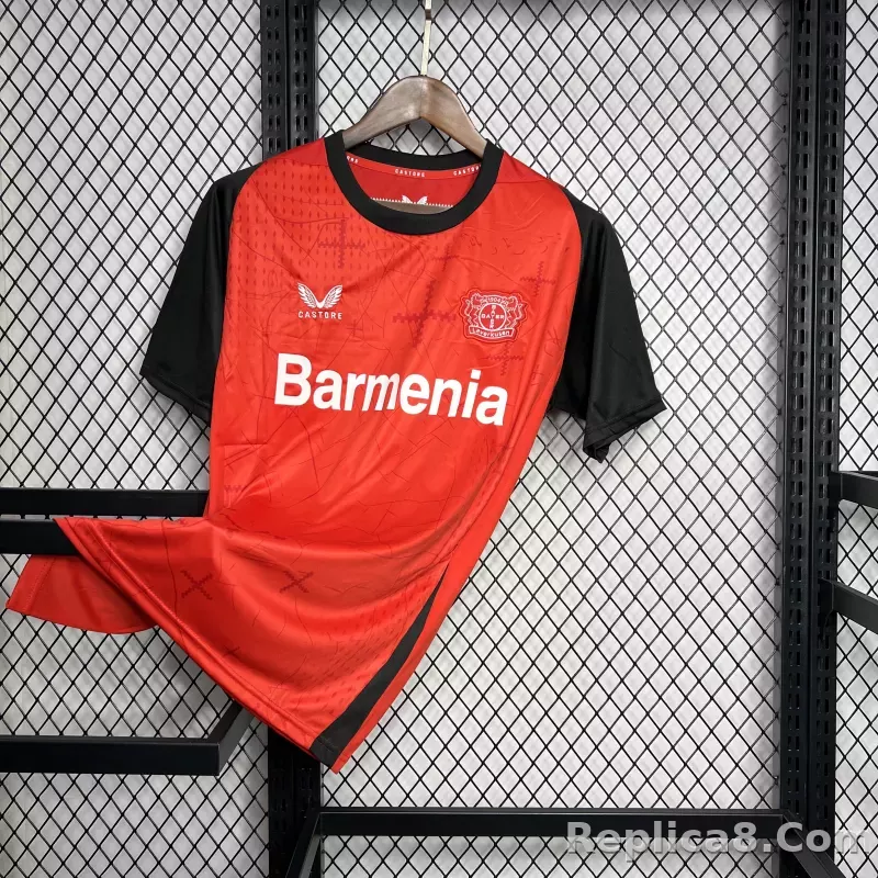 24-25 Bayer 04 Leverkusen Home Soccer Jersey - detail