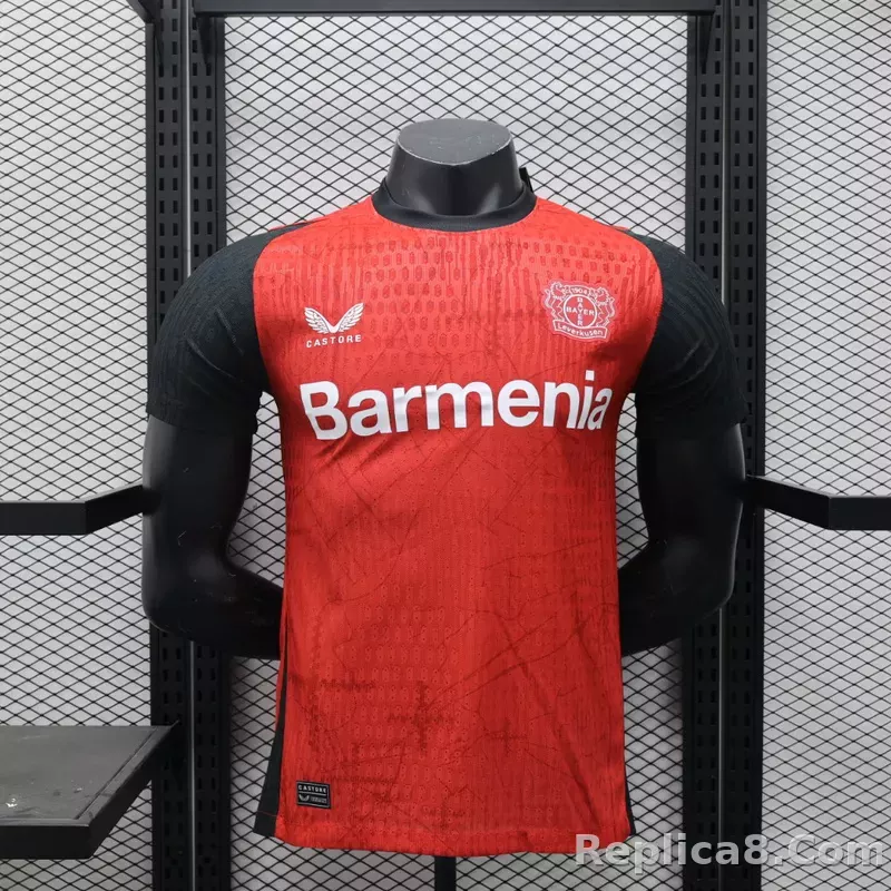 24-25 Bayer 04 Leverkusen Home Soccer Jersey Player Version