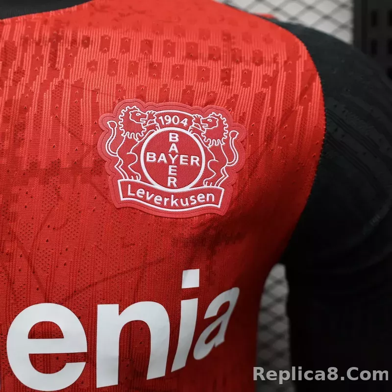24-25 Bayer 04 Leverkusen Home Soccer Jersey Player Version - detail