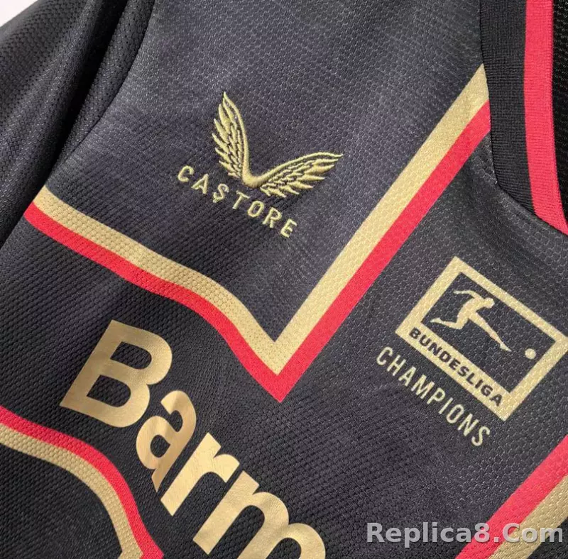 23-24 Bayer 04 Leverkusen Bundesliga Champions Kit Soccer Uniform - detail