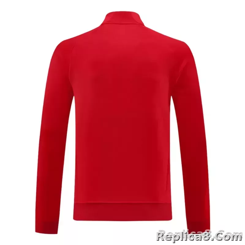25-26 Bayern Munich Anthem Jacket Kit Red - detail