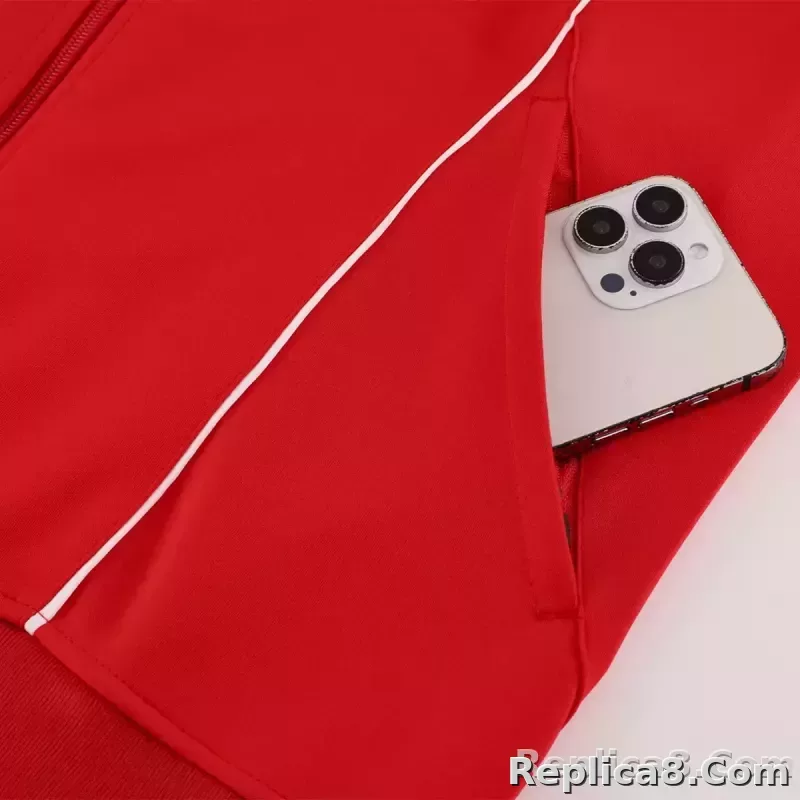 25-26 Bayern Munich Anthem Jacket Kit Red - detail