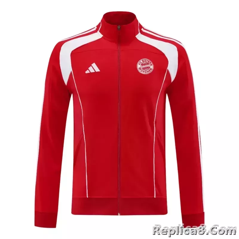 25-26 Bayern Munich Anthem Jacket Kit Red - detail