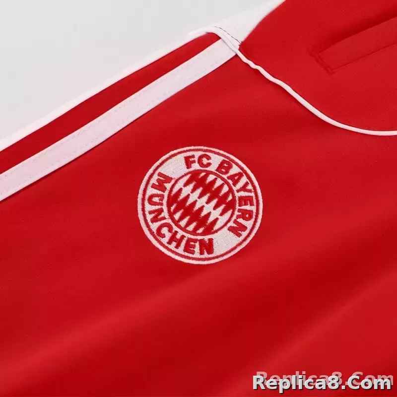 25-26 Bayern Munich Anthem Jacket Kit Red - detail
