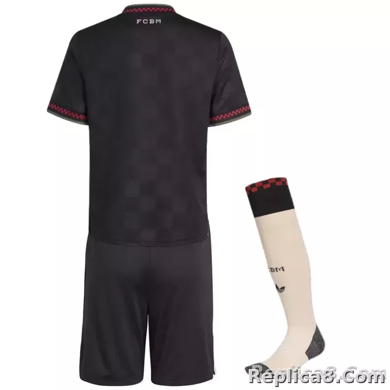 25-26 Bayern Munich Third Away Soccer Kids Full Kit - detail