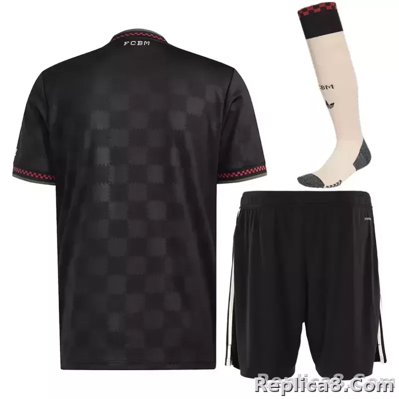 25-26 Bayern Munich Third Away Football Full Kit Jersey+Shorts+Socks - detail