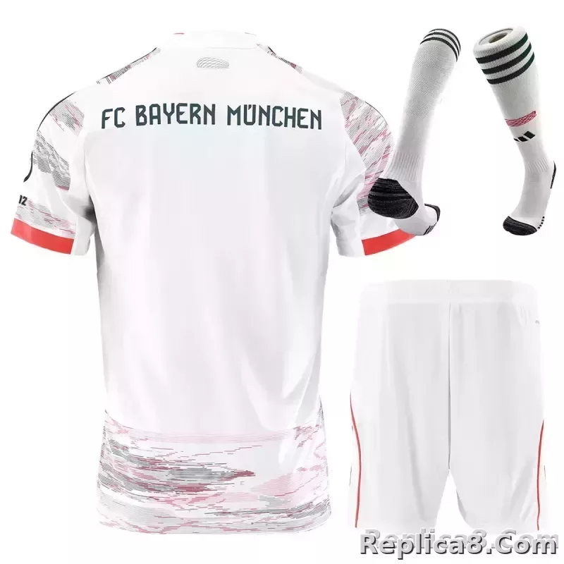 25-26 Bayern Munich Away Football Full Kit Jersey+Shorts+Socks - detail