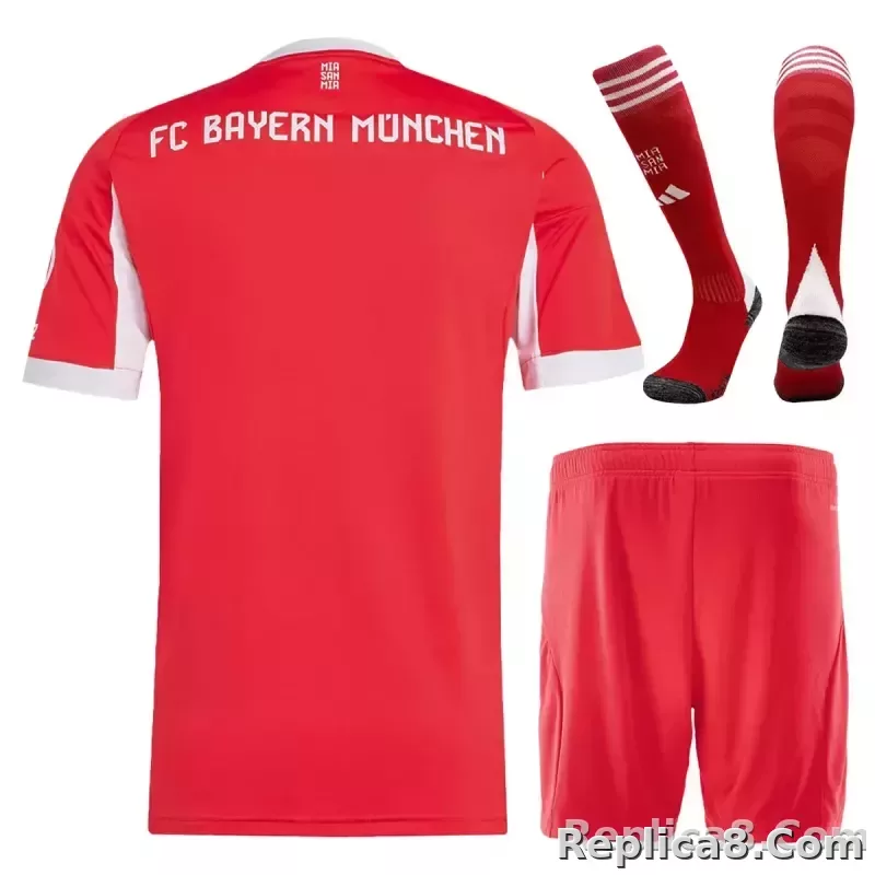 25-26 Bayern Munich Home Football Full Kit Jersey+Shorts+Socks - detail