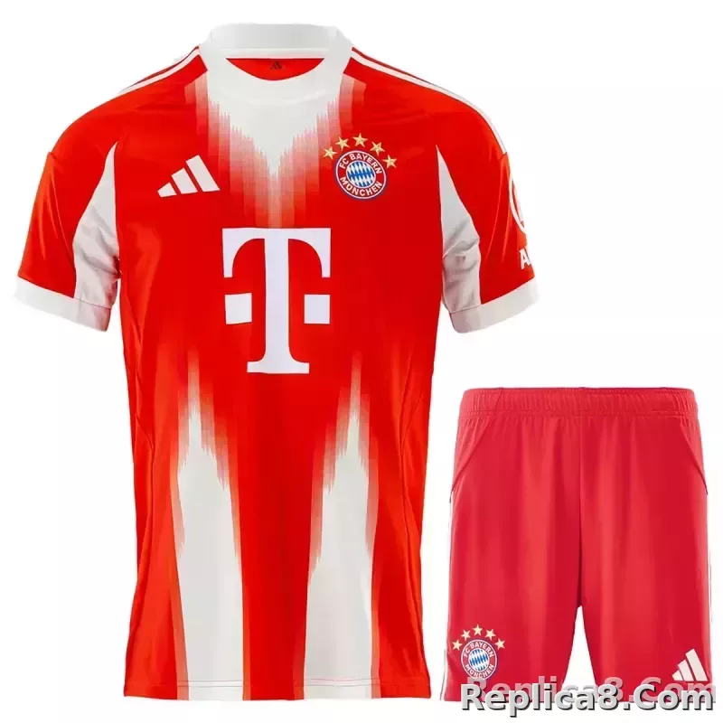 25-26 Bayern Munich Home Football Kit Jersey+Shorts