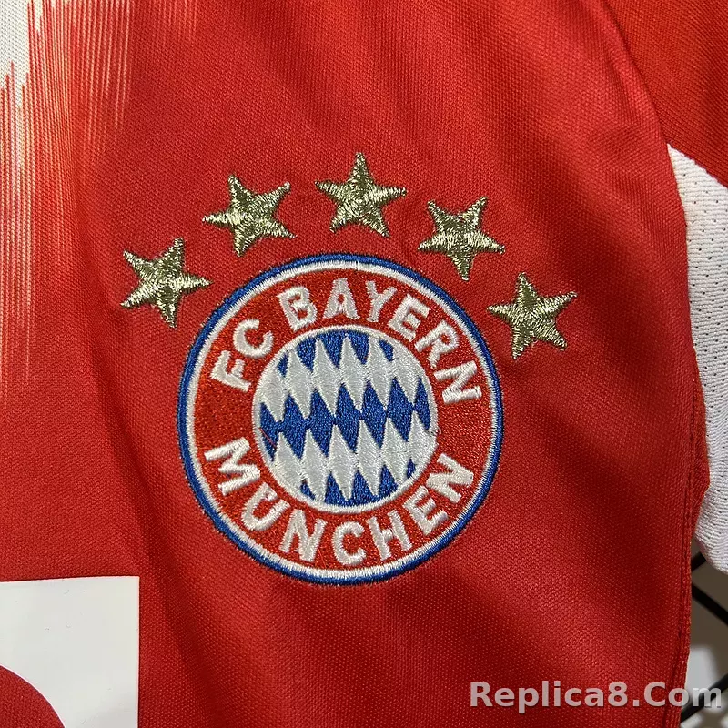 25-26 Bayern Munich Home Soccer Kids Kit Jersey+Shorts - detail