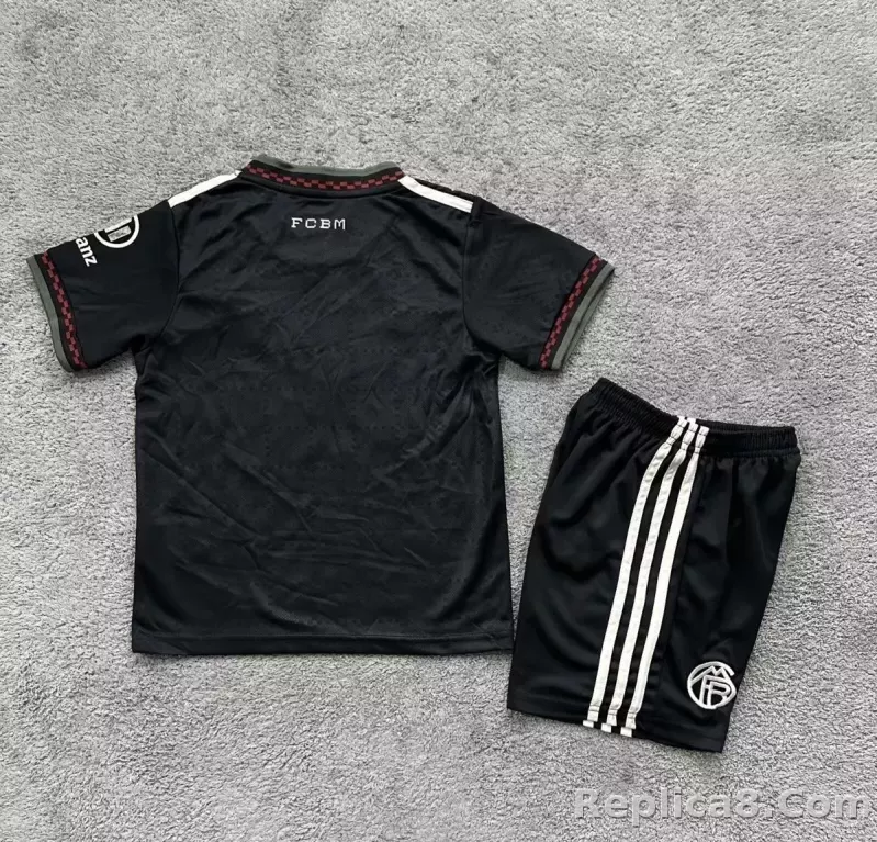 25-26 Bayern Munich Third Away Soccer Kids Kit Jersey+Shorts - detail