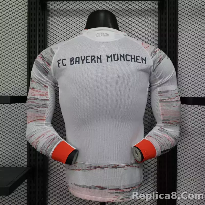 25-26 Bayern Munich Away Jersey Player Version Long Sleeve - detail