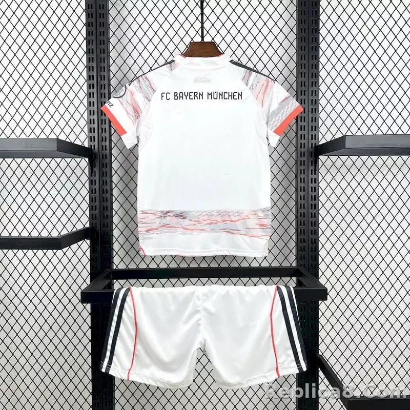 25-26 Bayern Munich Away Soccer Kids Kit Jersey+Shorts - detail